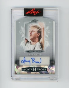 2025 Leaf Metal Sports Heroes Larry Bird #HH-LB1 Hall cristales blancos automático/2 patio - Imagen 1 de 2