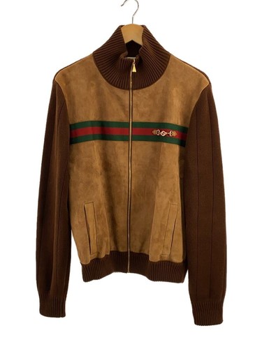 Gucci Cardigan Scamosciato Switch Horsebit Zip Up M Cotone BRW 626265 XKBFK
