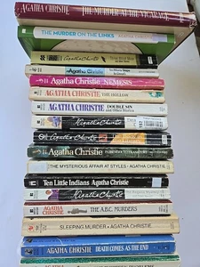Vintage Agatha Christie Book Lot of 17 Books Mystery Poirot Marple - Bild 1 von 8