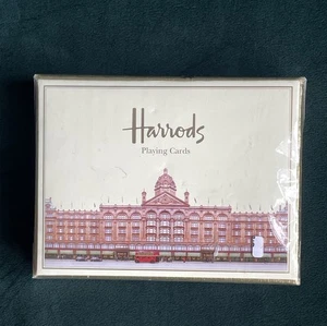 Paquete sellado de dos barajas de cartas Harrods vintage hechas en Austria - Imagen 1 de 3