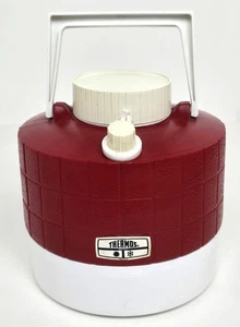Vintage Thermos Picnic Jug, Red & White, 1 Gallon, Hot & Cold Made in USA - Picture 1 of 12