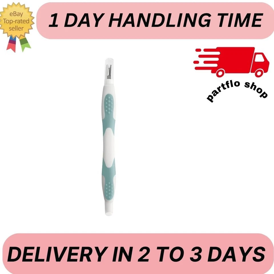 Empurrador e removedor de cutícula de acabamento - Ferramenta de aparador de cutícula de duas extremidades para manicures - Imagem 1 de 3