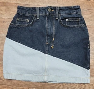 Minifalda vaquera Ksubi Colorblock talla 24~NUEVA CON ETIQUETAS - Imagen 1 de 13
