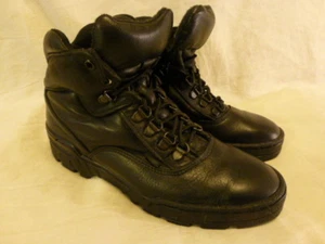 THROROGOOD BLACK LEATHER Casual Hiking Lace Up Work Womens Boots 7.5 M 534-6574 - Picture 1 of 11