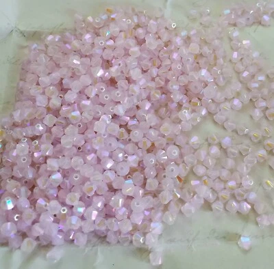 SWAROVSKI CRYSTAL Swarovski 5328 4mm bicone beads, Rose Water Opal Shimmer 2X (36pcs)