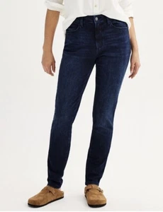Womens SONOMA Goods For Life Curvy High Rise Skinny Jeans 6 Reg Dark Wash New - Picture 1 of 10