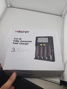Cargador de batería inteligente LCD carga alta velocidad Miboxer C4-12 3A/ranura 12A AA 14500 - Imagen 1 de 3
