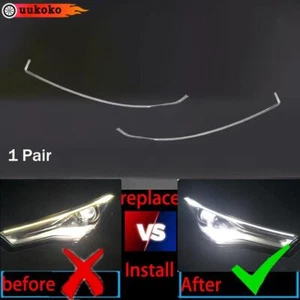 DRL Guide Plate Tube Bar Daytime Running Light For Audi A6L C7 PA C7.5 2016-2018 - Picture 1 of 12