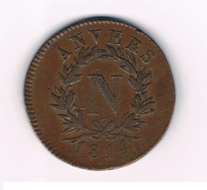 5 Centime  1814   L'occupation Française-Franse Bezetting   BELEG VAN ANTWERPEN - Picture 1 of 2