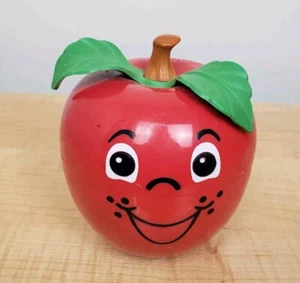 Fisher Price Happy Apple Roly Poly Carillon Musicale Giocattolo Vintage 1972 Stelo Corto USA - Foto 1 di 11
