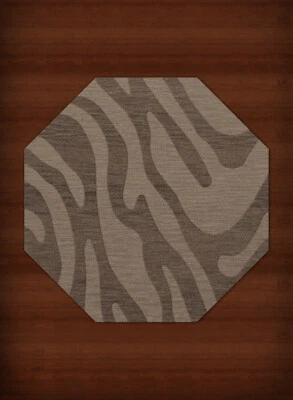Gray Swirls Lines Stripes Transitional Area Rug Animal Print DV2 - Image 1 of 2
