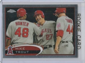 MIKE TROUT ROOKIE CARD Baseball Los Angeles Angels Topps Chrome RC LE Foil - Picture 1 of 2