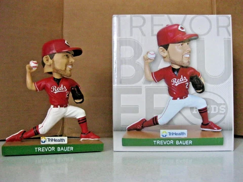 2020 Cincinnati Reds Trevor Bauer Bobblehead NEW IN BOX Cover