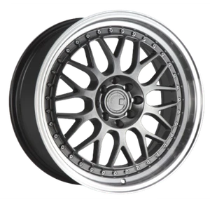 Aodhan AH02 5x114.3 19x9.5+22 Hyper Black w/ Machined Lip - Picture 1 of 6