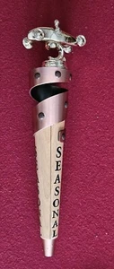 Soap Box GoKart Trophy Beer Keg Tap Handle Vintage Gold Heavy Metal Wood Copper  - Picture 1 of 7