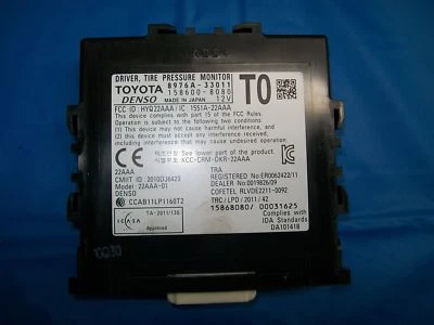 MÓDULO INFORMÁTICO SUSPENSIÓN/TPMS/8976A-33011 LEXUS ES350 14 15 16 Foto 1 de 3