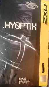 HYOPTIK Women's 2XU 3/4 Mid Rise REFLECTIVE Compression Tights XS WA2865B NEW - Picture 1 of 3