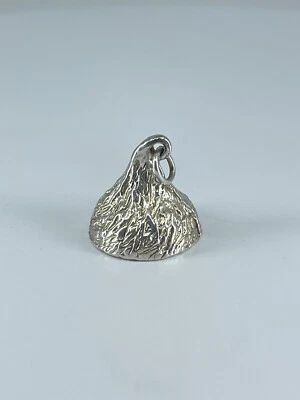 Hersheys Kiss Pendant JCF 925 Sterling Silver candy charm 3/4" - Image 1 of 4