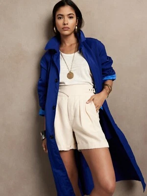 NUEVA Camiseta sin mangas Banana Republic para mujer de lino puño enrollado músculo S L crema nueva con etiquetas Foto 1 de 4