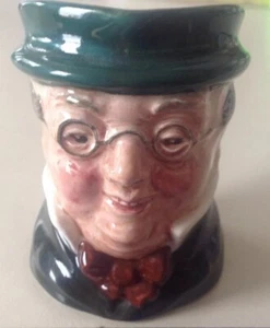 Small Royal Doulton Character Jug "Mr Pickwick" Toby Mug 2 1/4" England - Picture 1 of 12