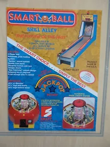 Smart Ball Skill Alley Game Flyer Original Magazine Pull Out Ad - Bild 1 von 1