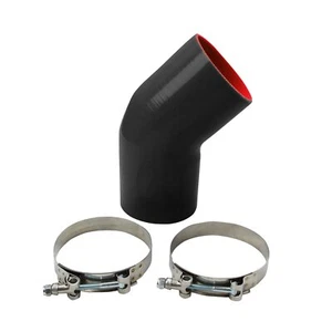 3.5" ACOPLAMIENTO ADMISIÓN/TURBO TUBO 45 GRADOS SILICONA MANGUERA 89MM BKRD+T-CLAMP 2 PIEZAS - Imagen 1 de 5