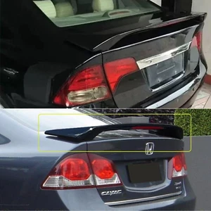 Fit For 2006- 2011 Honda Civic 4dr Sedan OE Factory Spoiler Gloss Black Wing W/L - Picture 1 of 2