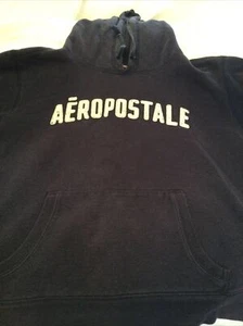 Aeropostale Hooded Sweatshirt Blue Girls M Tomboy Fit With Front Pocket - Picture 1 of 4
