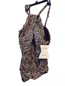 Cheetah Pattern One-Piece Swimsuit~Women's Size 3X (24W-26W)~NEW w/tags - Picture 1 of 2