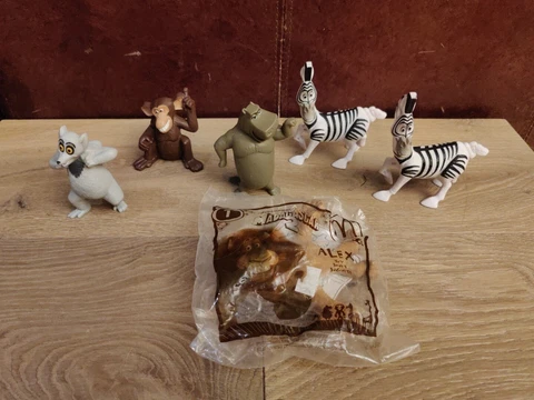 LOT (X6) Madagascar McDonald's Toys Talking Alex Mason Gloria Marty King Julien Cover