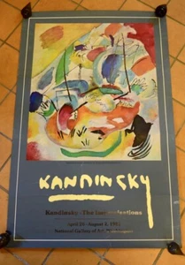 Vintage, 1981 Kandinsky exhibition poster-"The Improvisations", National Gallery - Picture 1 of 4
