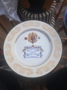 BNIB AYNSLEY HRH PRINCE OF WALES & LADY DIANA MARRIAGE COMMEMORATIVE PLATE - Picture 1 of 3