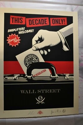 A - Shepard Fairey & Jamie Reed - Shoplifters Welcome - Large Format - 2012 - Image 1 of 4