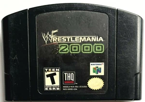 NINTENDO 64 "WRESTLEMANIA 2000" AUTHENTIC ORIGINAL VINTAGE N64 GAME CARTRIDGE - Bild 1 von 2