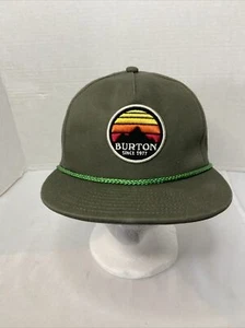 Gorra Burton parche bordado Snapback verde - Imagen 1 de 14