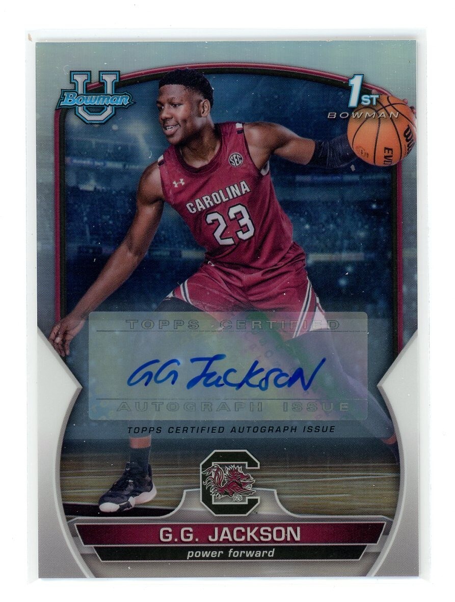 2022-23 BOWMAN CHROME U G.G. JACKSON #34 1ST PROSPECT REFRACTOR AUTO /499