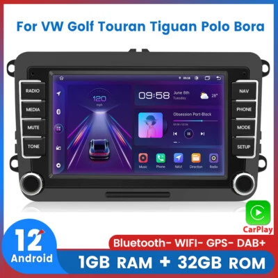 Radio estéreo para coche para VW Volkswagen Jetta Passat 7" Android12.0 Carplay GPS NAVEGACIÓN Foto 1 de 4