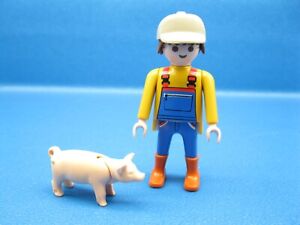 Bauer mit Ferkel aus 5119 Bauernhof Country Figur Mann Playmobil PF975