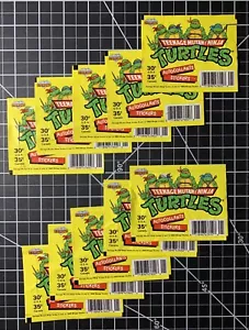1989 Diamond Teenage Mutant Ninja Turtles Stickers - Empty Packs x10 - Picture 1 of 3