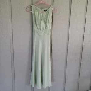 Adrianna Papell Polka Dot Silk Midi Dress Size 6 Women Feminine Wedding Guest - Picture 1 of 21