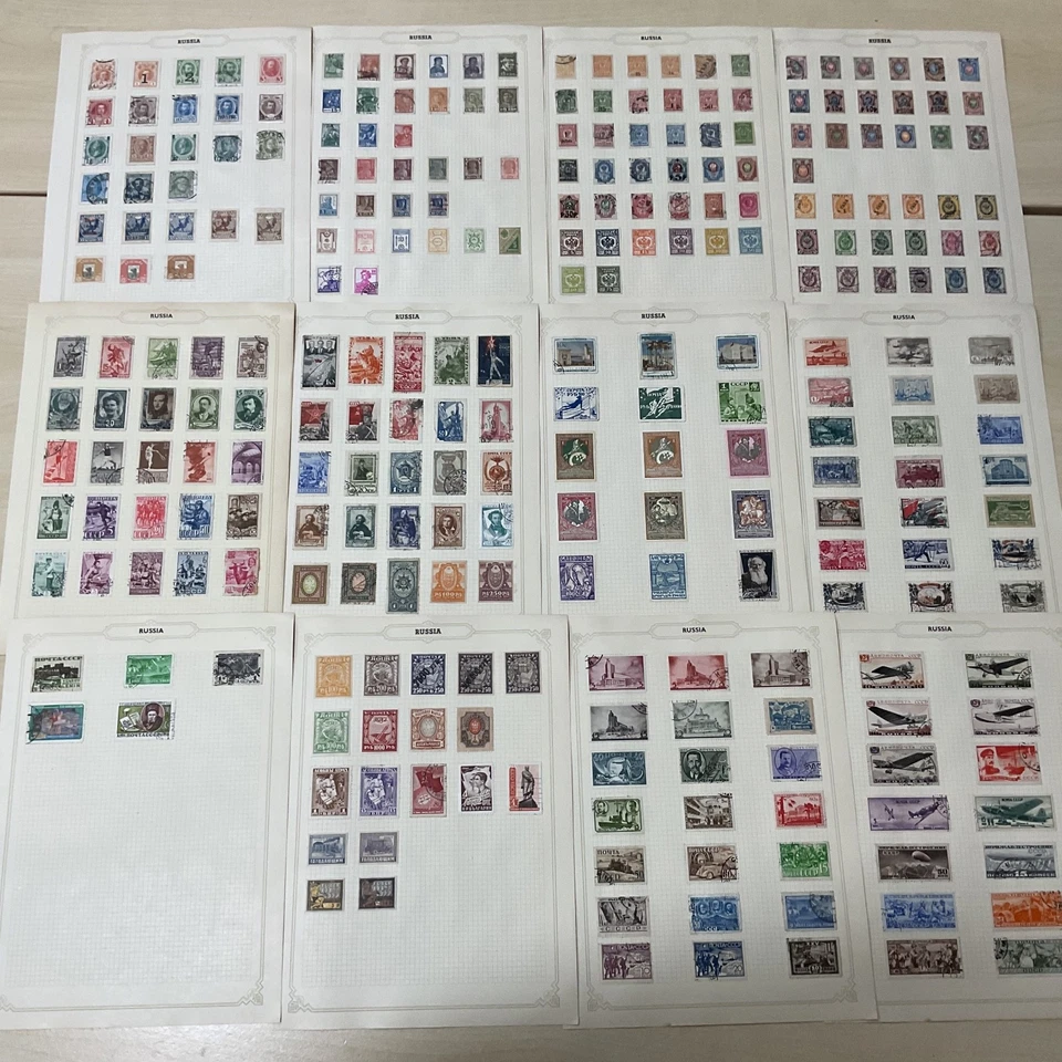 Russland Briefmarken. ab 1800. Vintage. Blätter. D42 - Bild 1 von 4