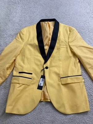 West End мужчин длинным рукавом с подкладкой шаль блейзер желтый размер 38с 32 Вт - Изображение 1 из 4