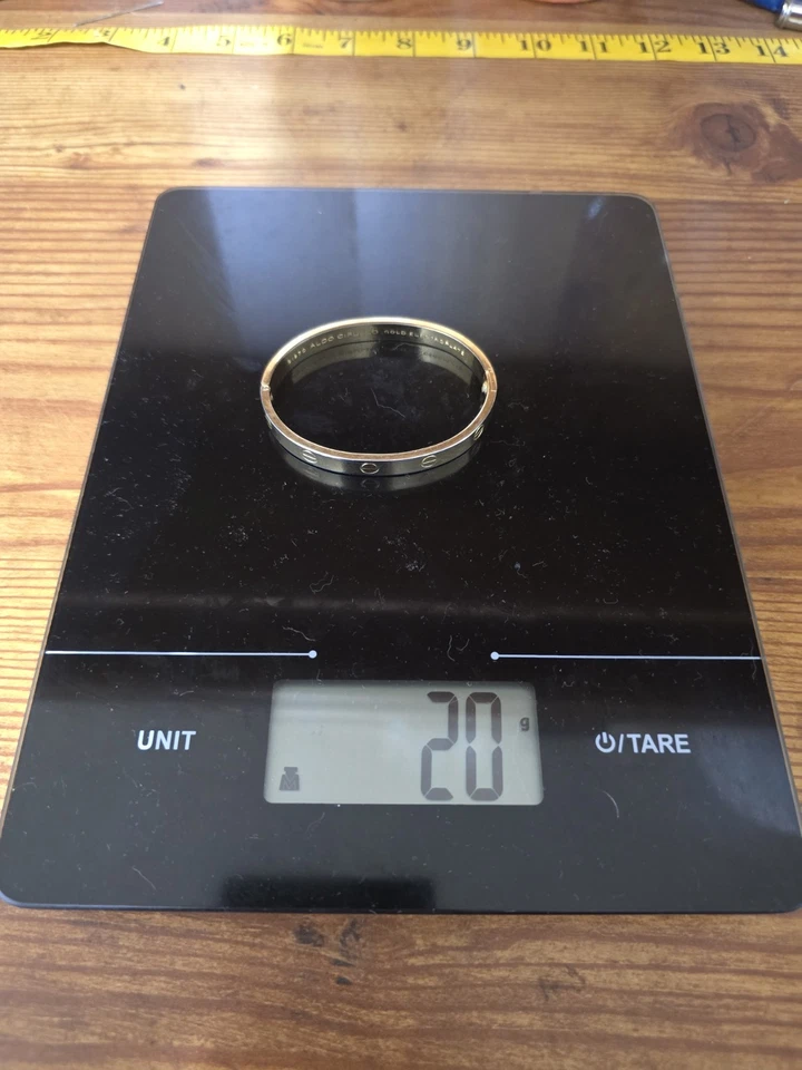 Charles Revson 1970 Aldo Cipullo Gold ElectroplateLOVE Bracelet SEE DESCRIPTION  - Image 1 of 4