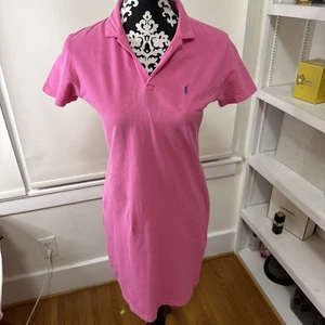Vestido deportivo Ralph Lauren para mujer S rosa azul polo logotipo de pony - Imagen 1 de 7