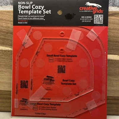 Acogedor conjunto de plantillas de tazón antideslizante Creative Grids pequeño grande costura CGRBOWLS Foto 1 de 2