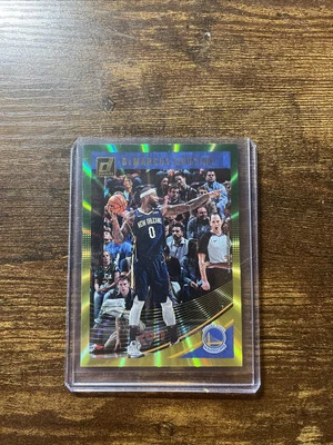 Holograma de baloncesto DeMarcus Cousins 2018-19 Panini Donruss verde amarillo láser #42 Foto 1 de 2