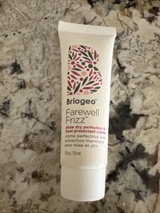 BRIOGEO FAREWELL FRIZZ Blow Dry Perfection & Heat Protection Crème 1oz/30mL SEAL - Picture 1 of 3