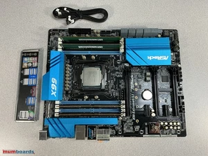 ASROCK X99 EXTREME6 3.1 MOTHERBOARD LGA 2011-v3 + i7-5820K + 32GB DDR4 + I/O - Picture 1 of 12