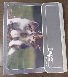 Vintage 1980s Mead Trapper Keeper Notebook Kittens Binder w/ Clipboard - AS IS - Picture 1 of 8