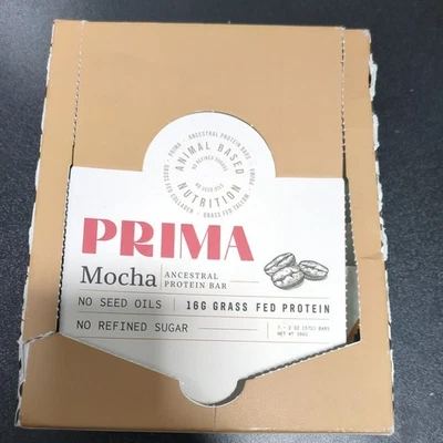 Протеиновый батончик PRIMA ORDINRAL из травы, 7 упаковок мокко — на животной основе - Изображение 1 из 3